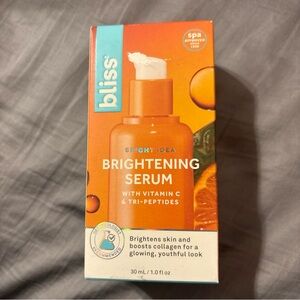 NIB Bliss Bright Idea Brightening Serum Vitamin C + Tri-Peptide Collagen 1oz